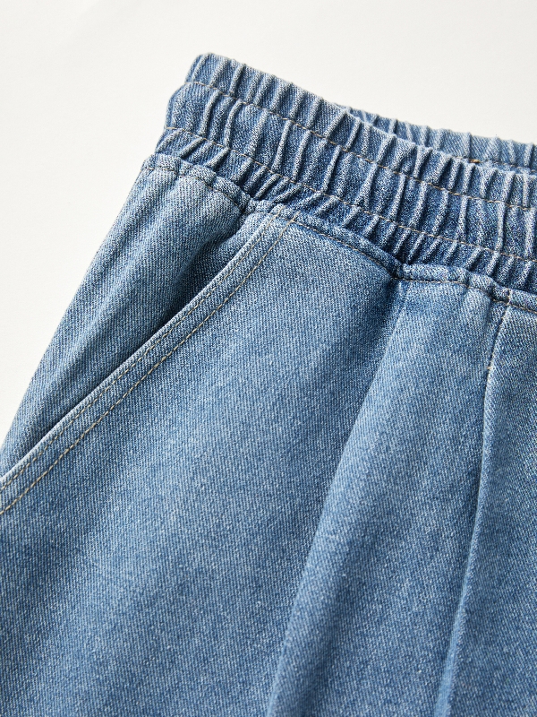 Vaqueros holgados desgastados lavados para hombre-8