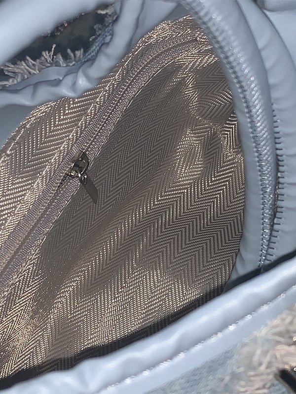 Bandolera vaquera con borde sin rematar y hebilla de estrella-4